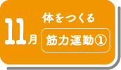 11月_体をつくる筋力運動①